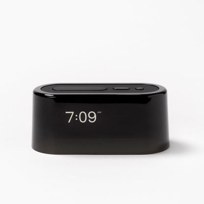 The  Tuft and Needle Loftie Smart Alarm Clock with the night light off