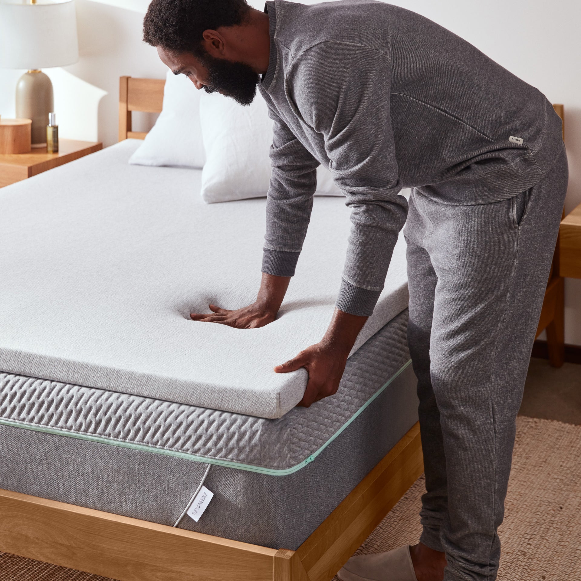 Mattress Toppers and Pads: Cooling Foam Bed Topper by T&N